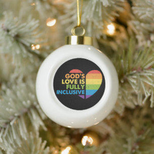 Gott Schwul Christlich Lgbt Keramik Kugel-Ornament