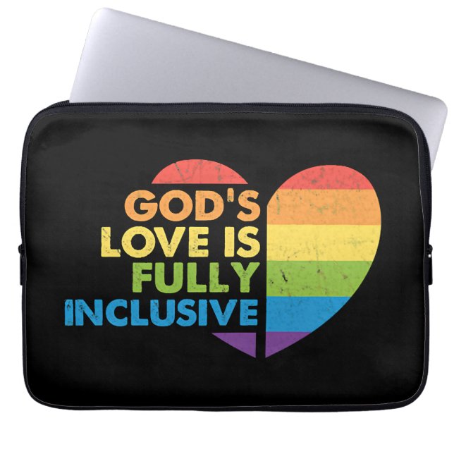 Gott Schwul Christlich Lgbt Laptopschutzhülle (Vorderseite)