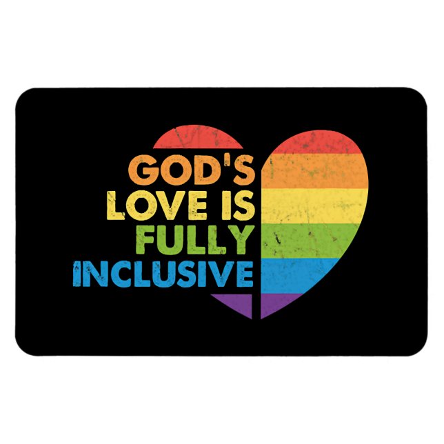 Gott Schwul Christlich Lgbt Magnet (Horizontal)