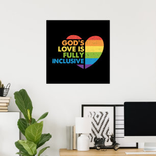 Gott Schwul Christlich Lgbt Poster