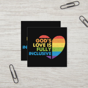 Gott Schwul Christlich Lgbt Quadratische Visitenkarte