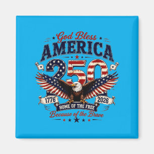Gott segne Aamerica 250 Jahre 1776-2026 Magnet