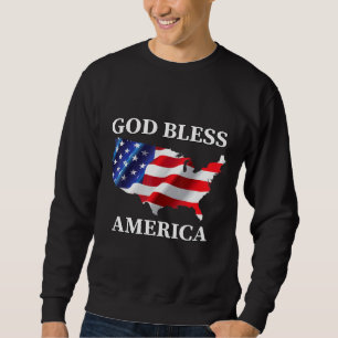 Gott segne America Holiday Patriotic Sweatshirt