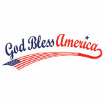 Gott segne Amerika<br><div class="desc">Gott segne Amerika im Drehbuch, mit einer amerikanischen Flagge. Zeigen Sie Ihren Stolz in unserem Land und im Schöpfer aller Dinge. Behalt Gott in unserem Land! Ideal für Christliche Republikaner.</div>