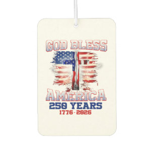 Gott segne Amerika 250 Jahre 1776 2026 Autolufterfrischer