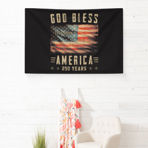 Gott segne Amerika 250 Jahre 1776-2026 Banner