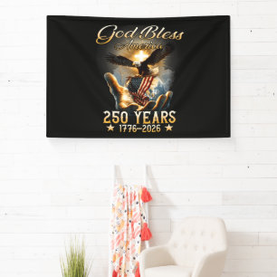 Gott segne Amerika 250 Jahre 1776-2026 Banner
