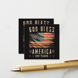 Gott segne Amerika 250 Jahre 1776-2026 Begleitkarte