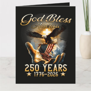 Gott segne Amerika 250 Jahre 1776-2026 Karte