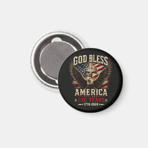 Gott segne Amerika 250 Jahre 1776-2026 Magnet