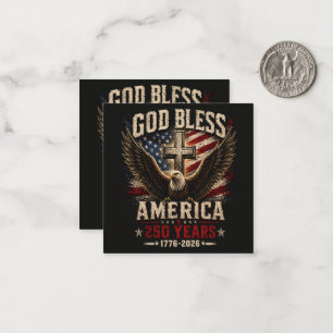 Gott segne Amerika 250 Jahre 1776-2026 Mitteilungskarte