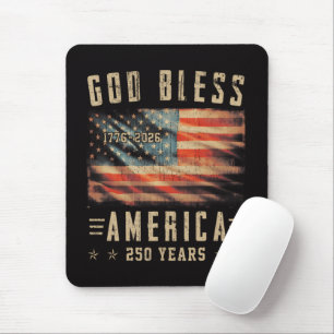 Gott segne Amerika 250 Jahre 1776-2026 Mousepad