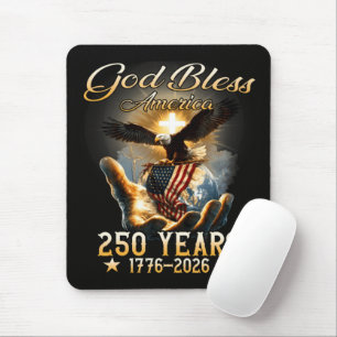 Gott segne Amerika 250 Jahre 1776-2026 Mousepad