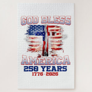 Gott segne Amerika 250 Jahre 1776 2026 Puzzle