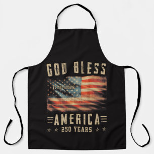 Gott segne Amerika 250 Jahre 1776-2026 Schürze