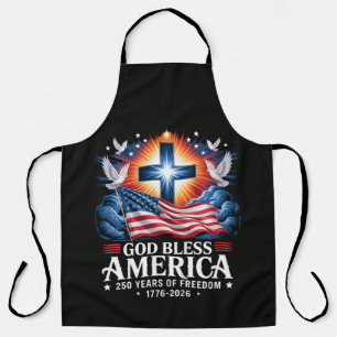 Gott segne Amerika 250 Jahre 1776-2026 Schürze