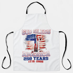 Gott segne Amerika 250 Jahre 1776 2026 Schürze