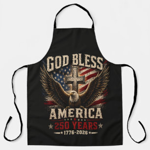 Gott segne Amerika 250 Jahre 1776-2026 Schürze
