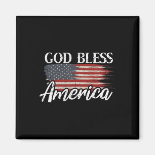 Gott segne Amerika 4. Juli Patriotisches USA Magnet