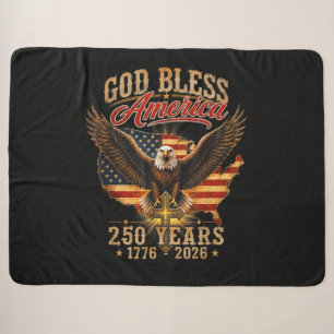Gott segne Amerika Adler 250 Jahre 1776 2026 Sherpadecke
