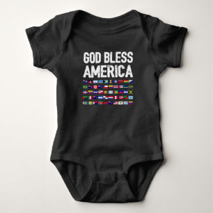 Gott segne Amerika, alle Länder, Latino-Stolz I Baby Strampler