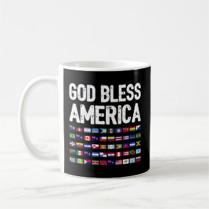 Gott segne Amerika, alle Länder, Latino-Stolz I Kaffeetasse