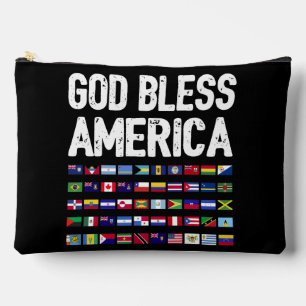 Gott segne Amerika, alle Länder, Latino-Stolz I Zubehörtasche