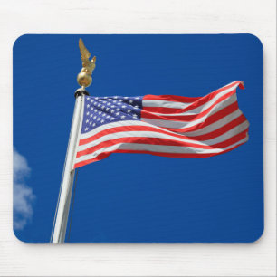 Gott segne Amerika, amerikanische Flagge, Patriot- Mousepad