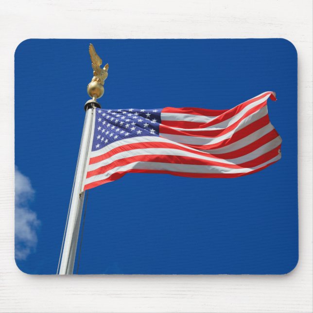 Gott segne Amerika, amerikanische Flagge, Patriot- Mousepad (Vorne)