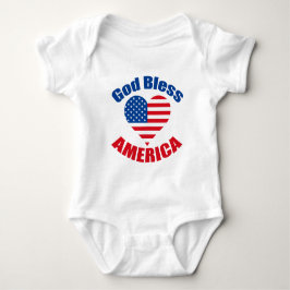 Gott segne Amerika Baby Strampler