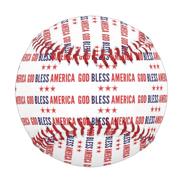 Gott segne Amerika Baseball (Vorderseite)