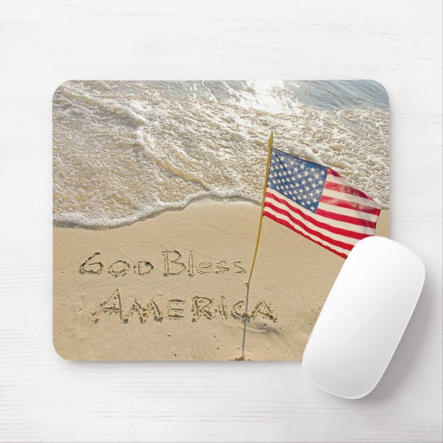 Gott segne Amerika Beach Mousepad (Mit Mouse)