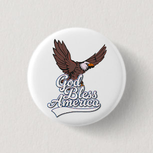 Gott segne Amerika Button