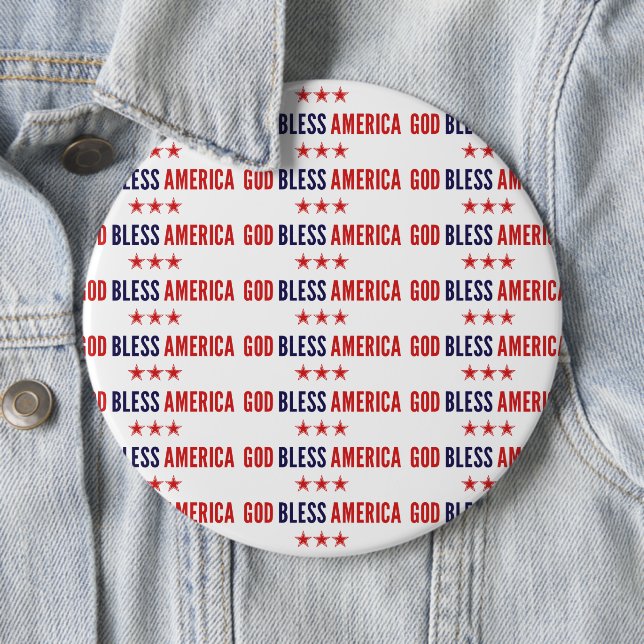 Gott segne Amerika Button (Beispiel)
