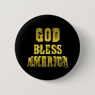 Gott segne Amerika Button
