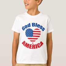 Gott segne Amerika Christlich 4. Juli Kinder