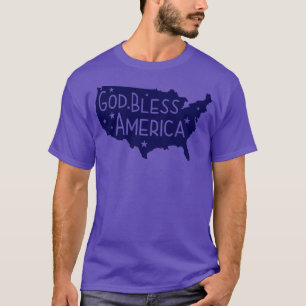 Gott segne Amerika das Land, das ich Liebe habe T-Shirt