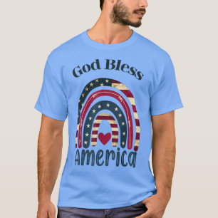 Gott segne Amerika Der sonnige Gott glaubt dem Lan T-Shirt