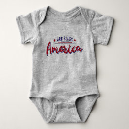 Gott segne Amerika Design Baby Strampler