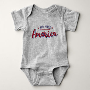Gott segne Amerika Design Baby Strampler