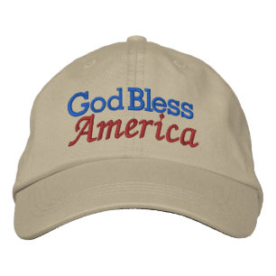 Gott segne Amerika durch SRF Bestickte Kappe