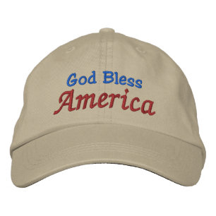 Gott segne Amerika durch SRF Bestickte Kappe