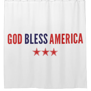 Gott segne Amerika Duschvorhang