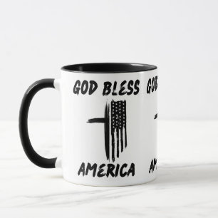 Gott segne Amerika ein hoffnungsvolles Patriotisch Tasse