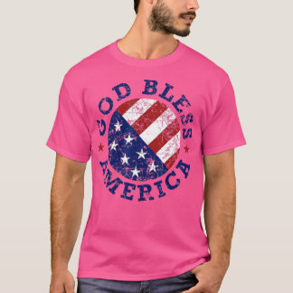 Gott segne Amerika Flag 4. Juli Independence Da T-Shirt