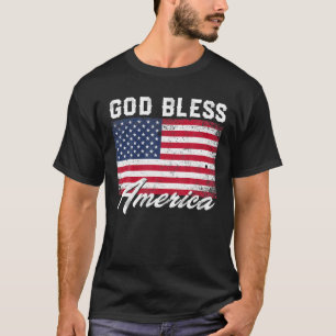 Gott segne Amerika Flag 4th July Patriotic T-Shirt