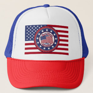Gott segne Amerika-Flagge 1776-2026 Flagge Truckerkappe
