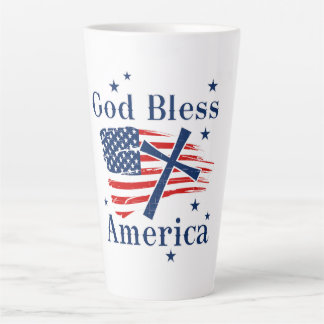 Gott segne Amerika - Flagge Milchtasse