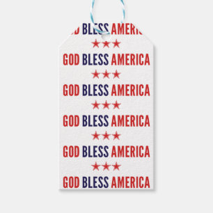 Gott segne Amerika Geschenkanhänger