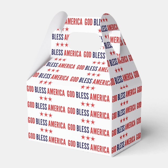 Gott segne Amerika Geschenkschachtel (Vorderseite)